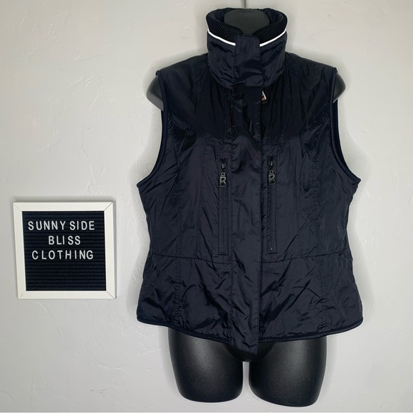 Bogner Jackets & Blazers - Bogner Black High Neck Puffer Zip Up Fleece Outdoors Vest Size 8